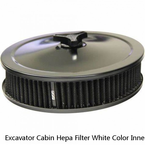 Excavator Cabin Hepa Filter White Color Inner Without Frame Design 39 Mm Height