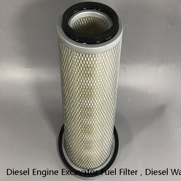 Diesel Engine Excavator Fuel Filter , Diesel Water Separator Filter High Temperature Resistant