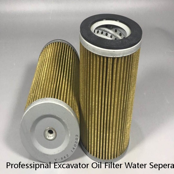 Professipnal Excavator Oil Filter Water Seperation Accessories 1-100 Micron Filtration Rate with high quality