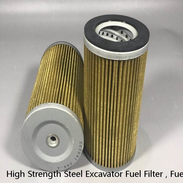 High Strength Steel Excavator Fuel Filter , Fuel Oil Filter Effectively Filtrate Impurities