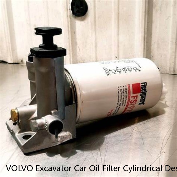 VOLVO Excavator Car Oil Filter Cylindrical Design 83 Mm Outer Diameter High Strength Steel