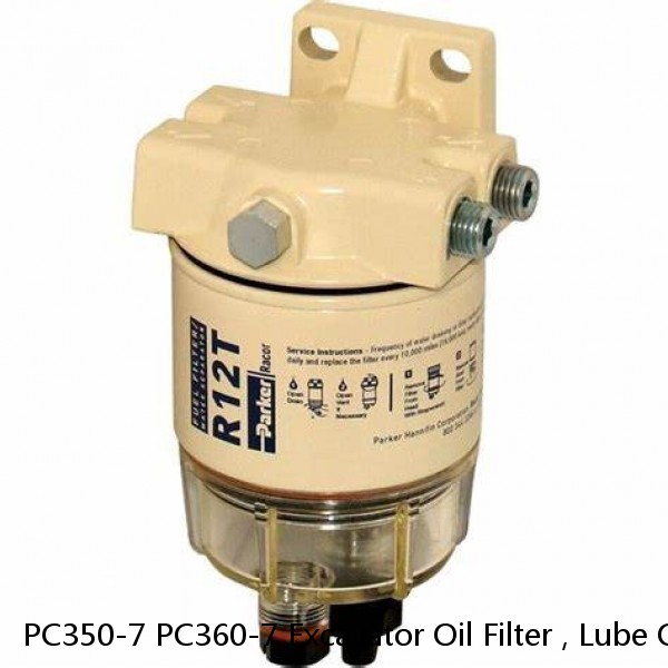 PC350-7 PC360-7 Excavator Oil Filter , Lube Oil Filter Engine Hydraulic Spare Parts #1 image